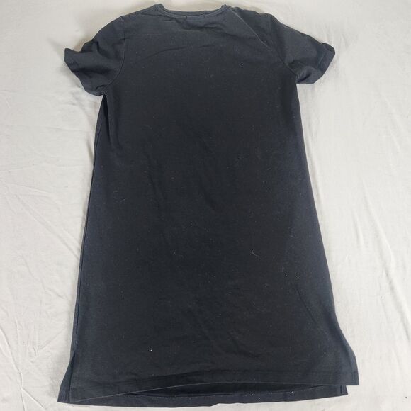 SAINT + SOFIA Womens Size 8 Black Short Sleeve Skull Dress - Picture 3 of 7